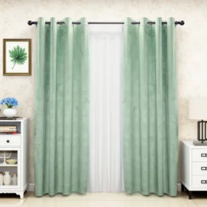 Custom Embossed Velvet Curtain