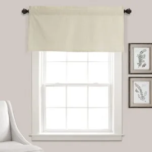 Solid Color Kitchen Curtain Rod Pocket Café Curtains