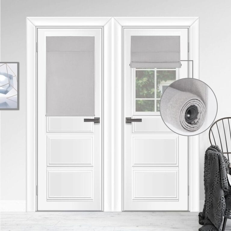 Hook-and-Loop Top Blackout Curtains for Doors &amp; Windows