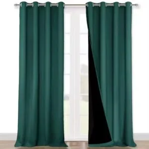 Full Blackout Curtains with Black Coated Back