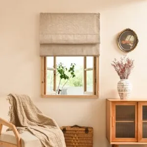 Cordless Roman Shades for Windows