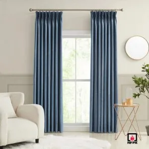 Solid Color Linen Blackout Curtains