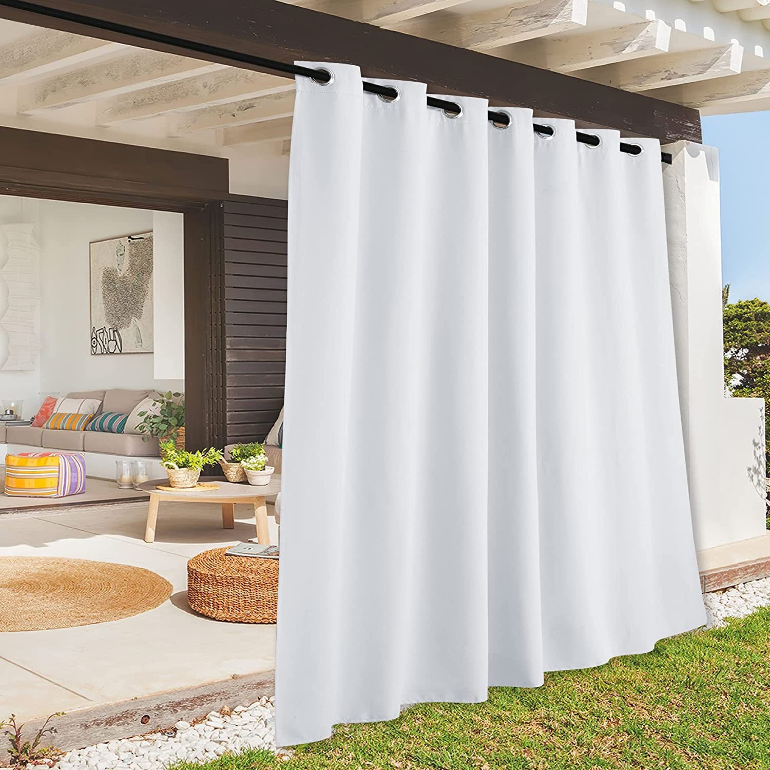 White Blackout Curtains