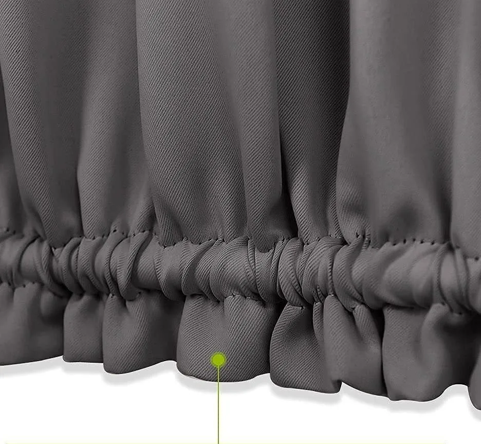 Rod Pocket Blackout Door Curtains - Image 3