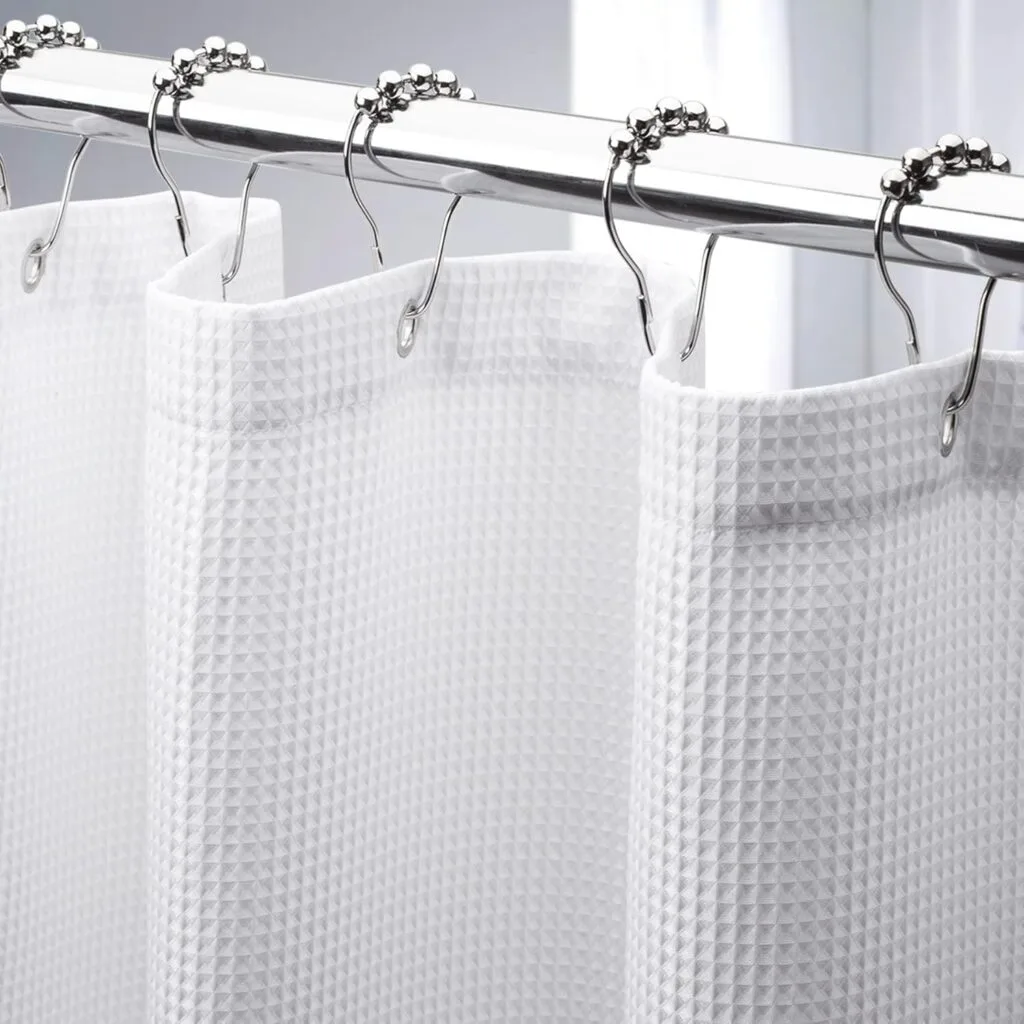 Durable hotel-grade polyester shower curtain