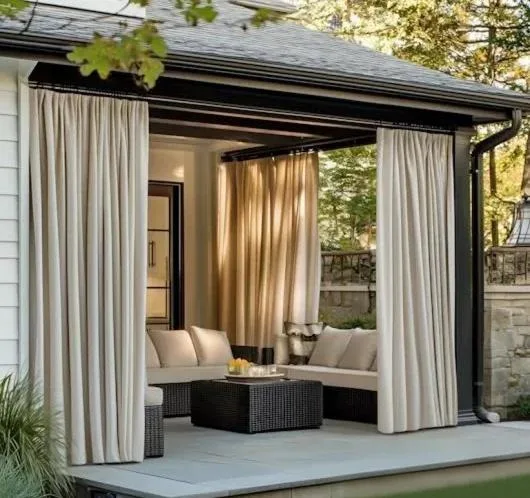 Blackout Outdoor Curtain for Patio and Garden
