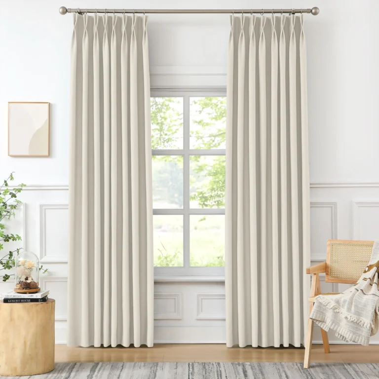 Black Yarn Woven Blackout Curtains for Maximum Light Control