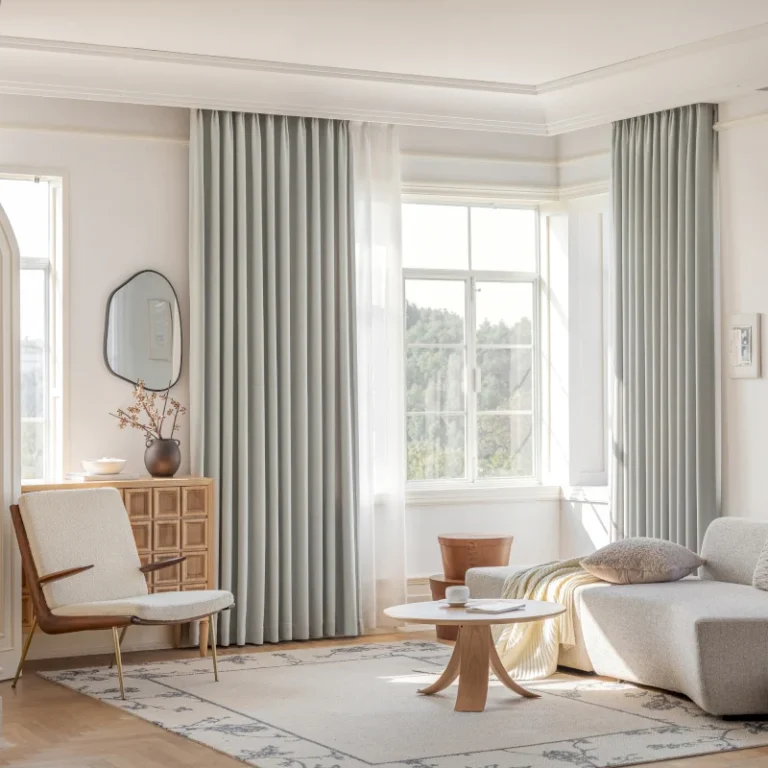 Chenille Texture Blackout Curtain | 95% Light Blocking