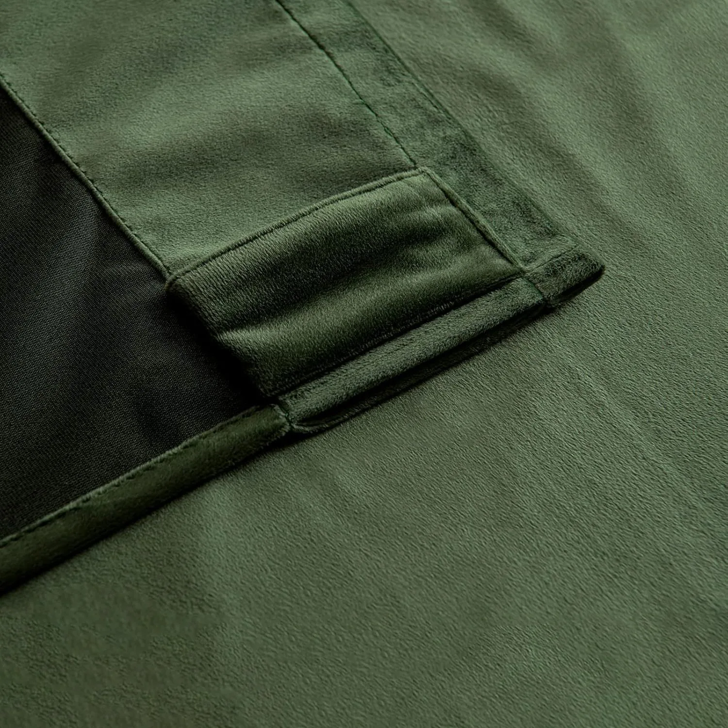 Physical blackout fabric woven with black yarn integrated into the weave
