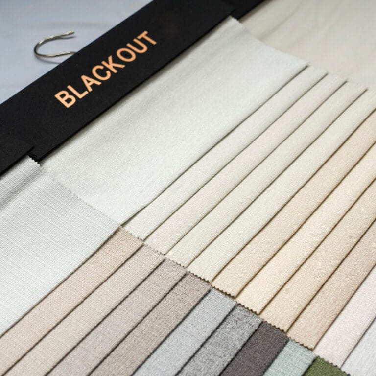 Curtain fabric samples from Dairui Textile factory