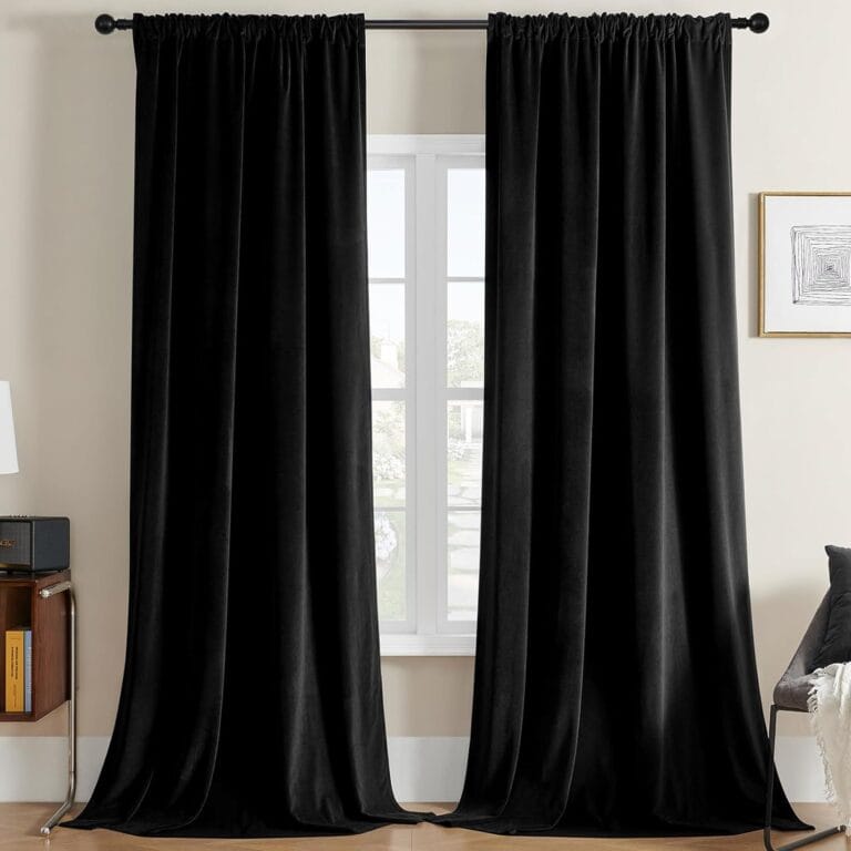 100% Blackout Velvet Curtains with Coated Back