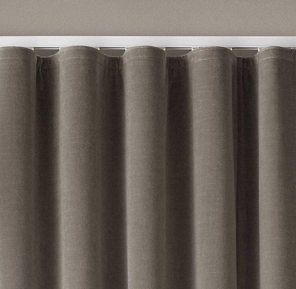 Ripple fold wave pleat curtain header style, wholesale OEM curtain manufacturer Dairui China