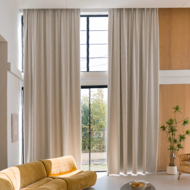 Faux Linen 100% Blackout Curtains