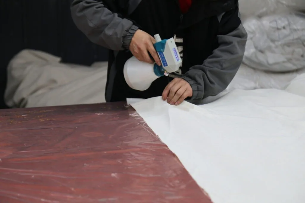 Curtain manufacturing at Dairui Shaoxing factory