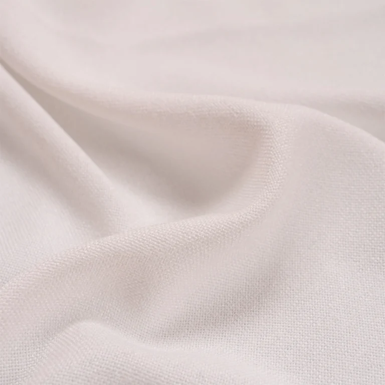 faux linen curtain woven fabric detail