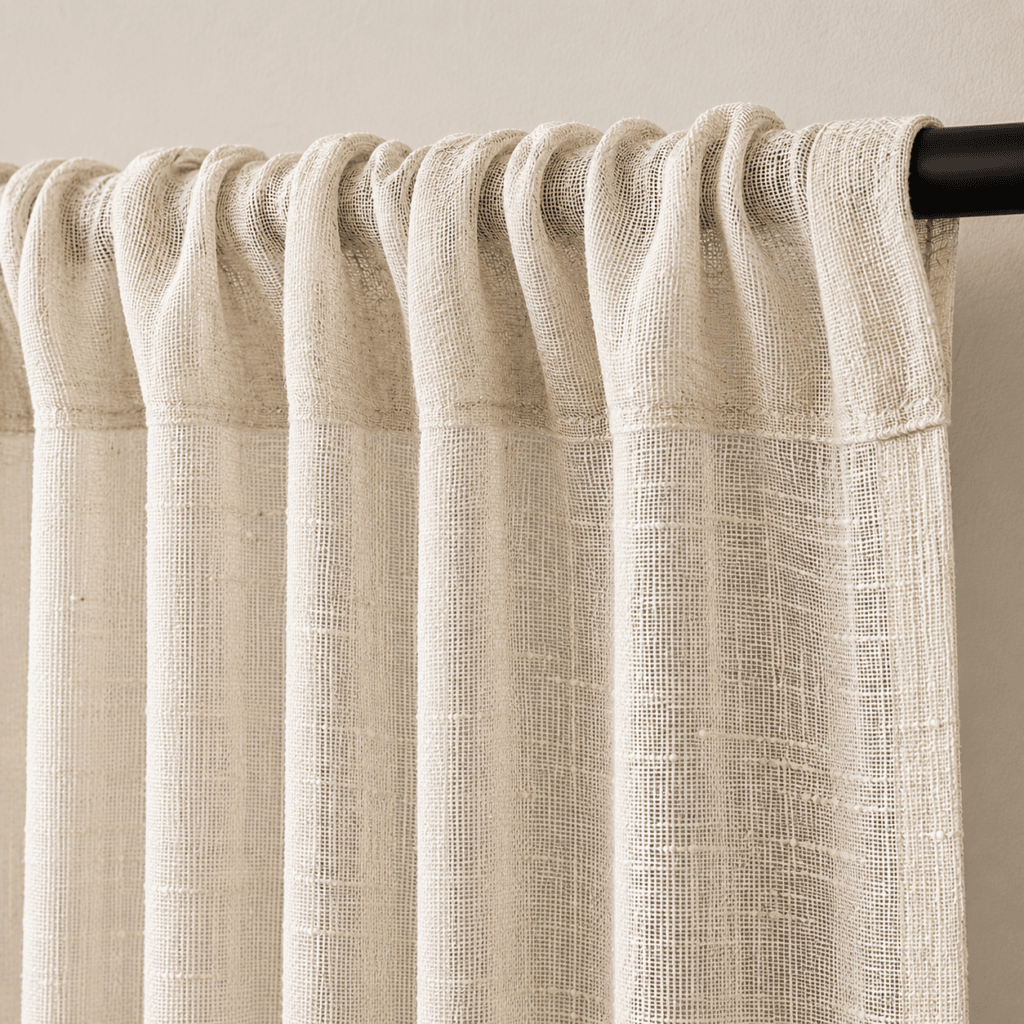 Rod pocket curtain header style, wholesale OEM curtain manufacturer Dairui China