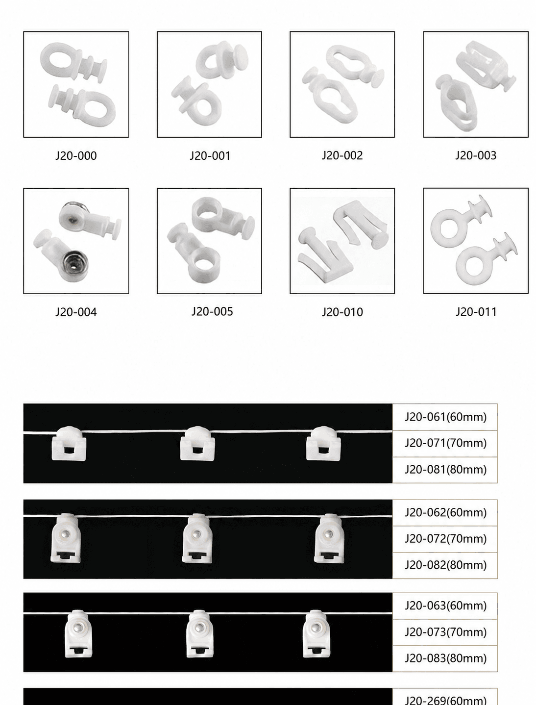 Curtain runners and curtain track accessories