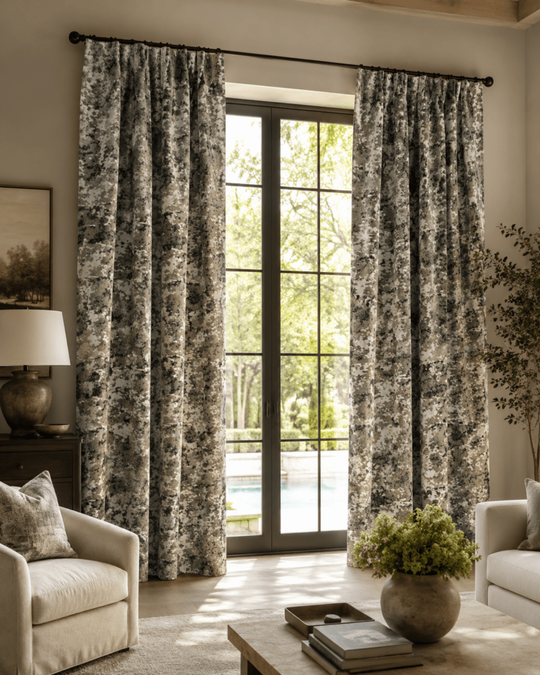 MT2238C-1 jacquard curtain fabric scene