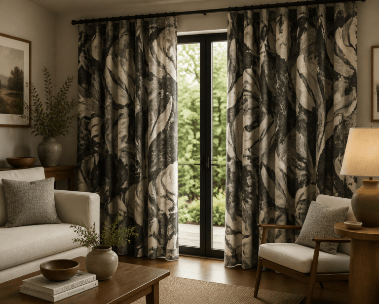 MT2238D-1 jacquard curtain fabric scene