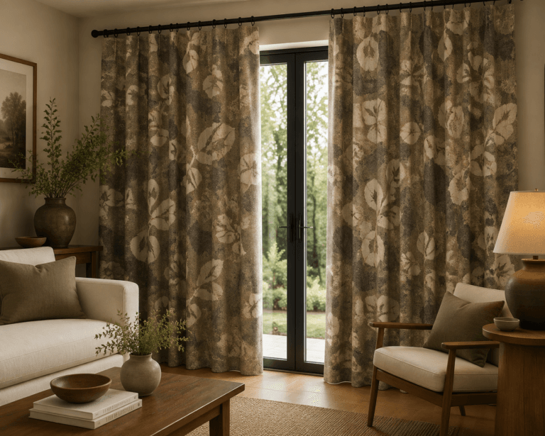 MT2238D-2 jacquard curtain fabric scene