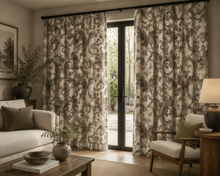 MT2239B-4 jacquard curtain fabric scene