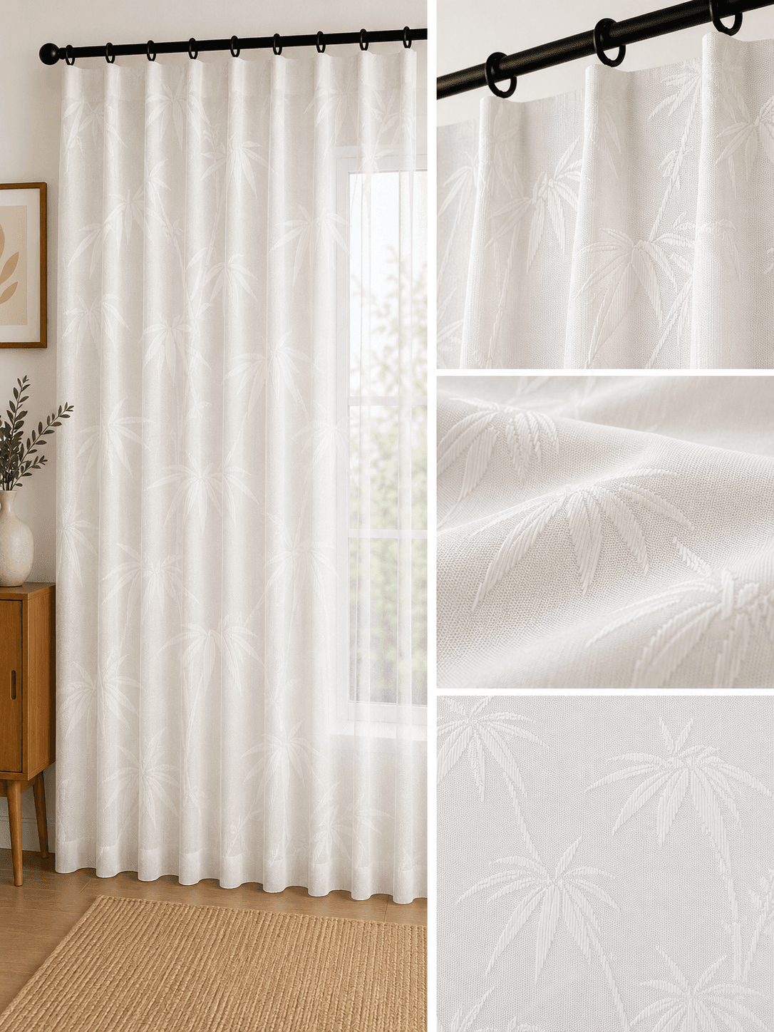 TL009-10 sheer curtain fabric 150 GSM, design 10