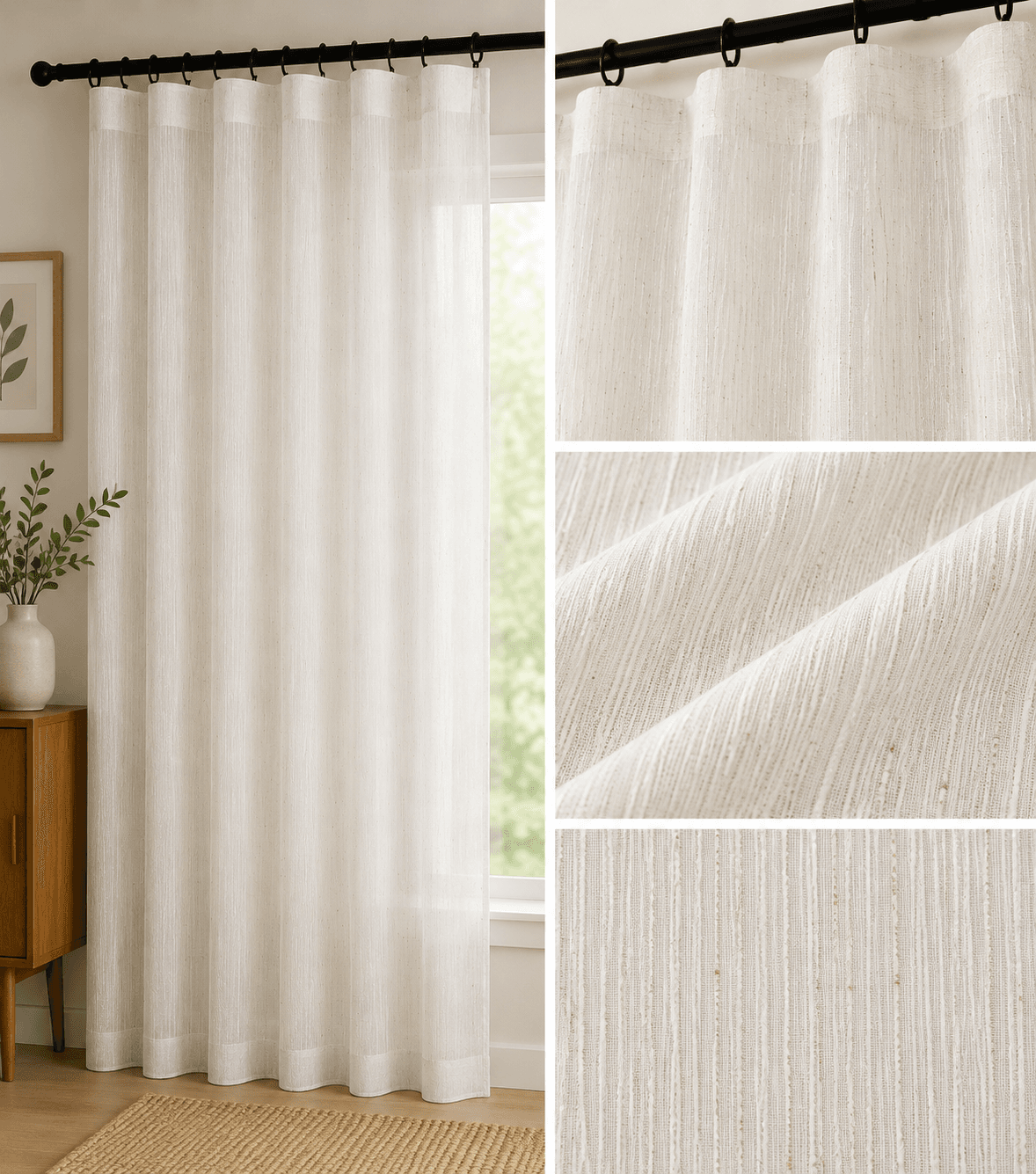 XZFS9-13 sheer curtain fabric 150 GSM, design 13