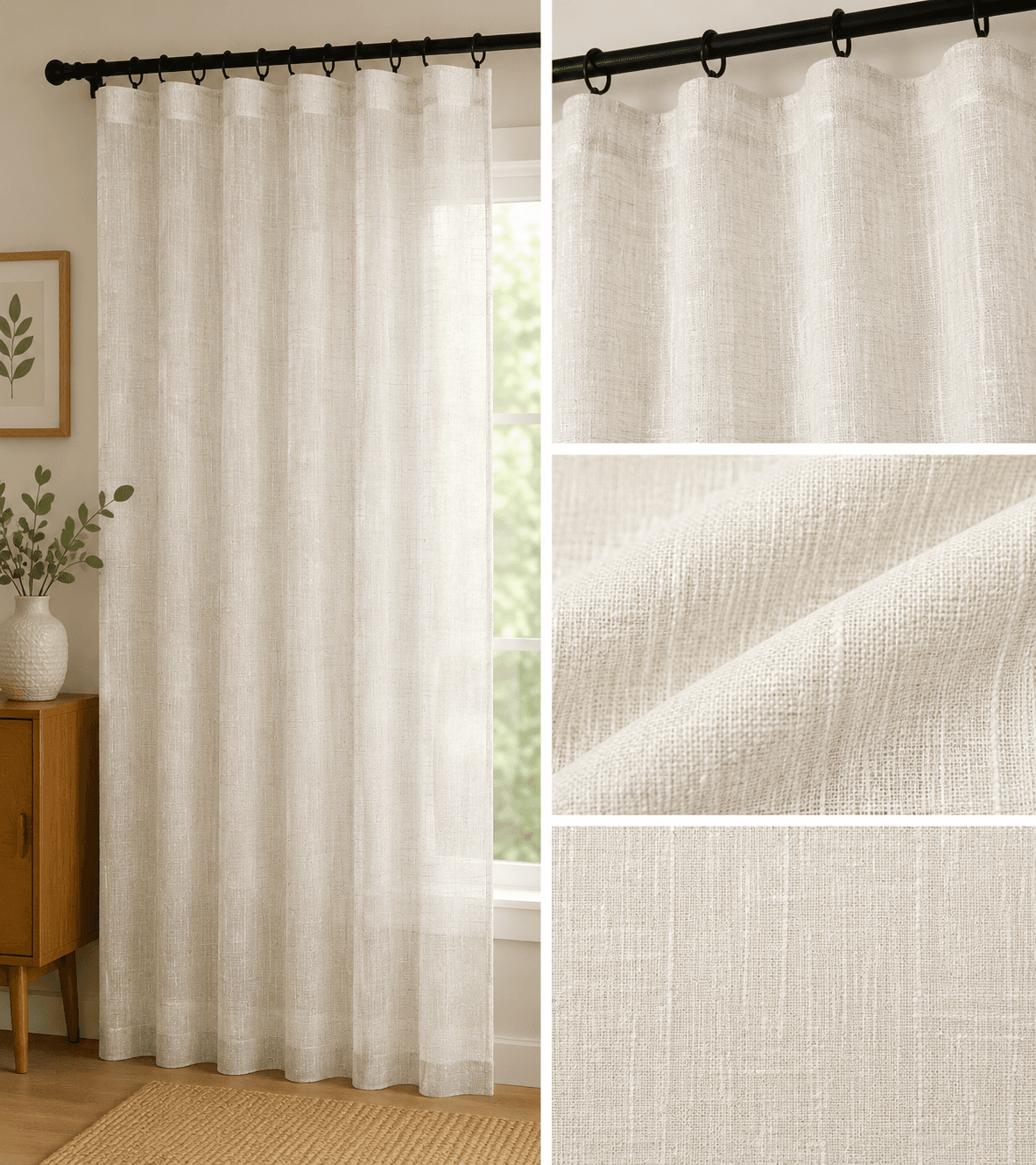 XZFS9-14 sheer curtain fabric 150 GSM, design 14